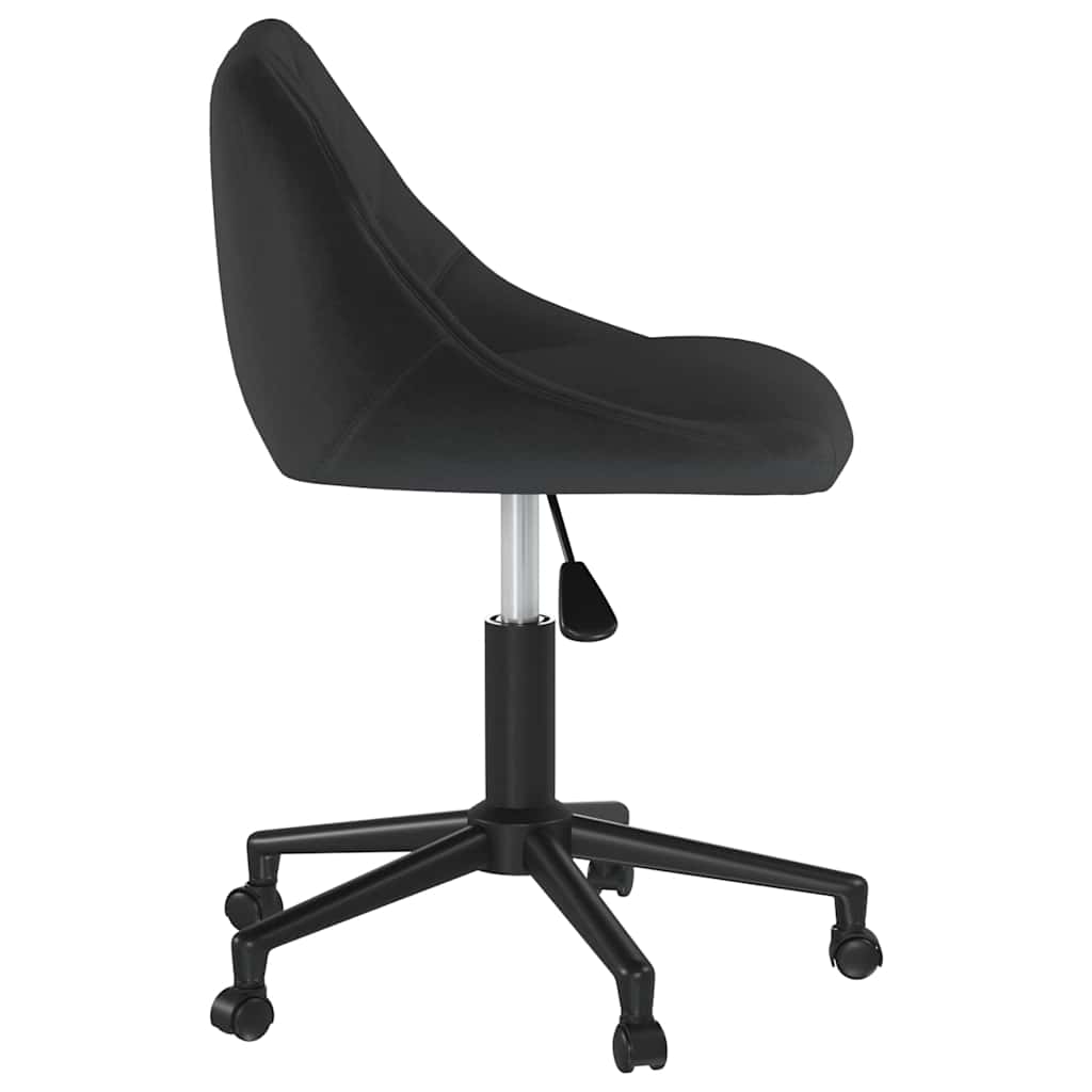 Vidaxl eetkamerstoelen draaibaar 4 st fluweel zwart
