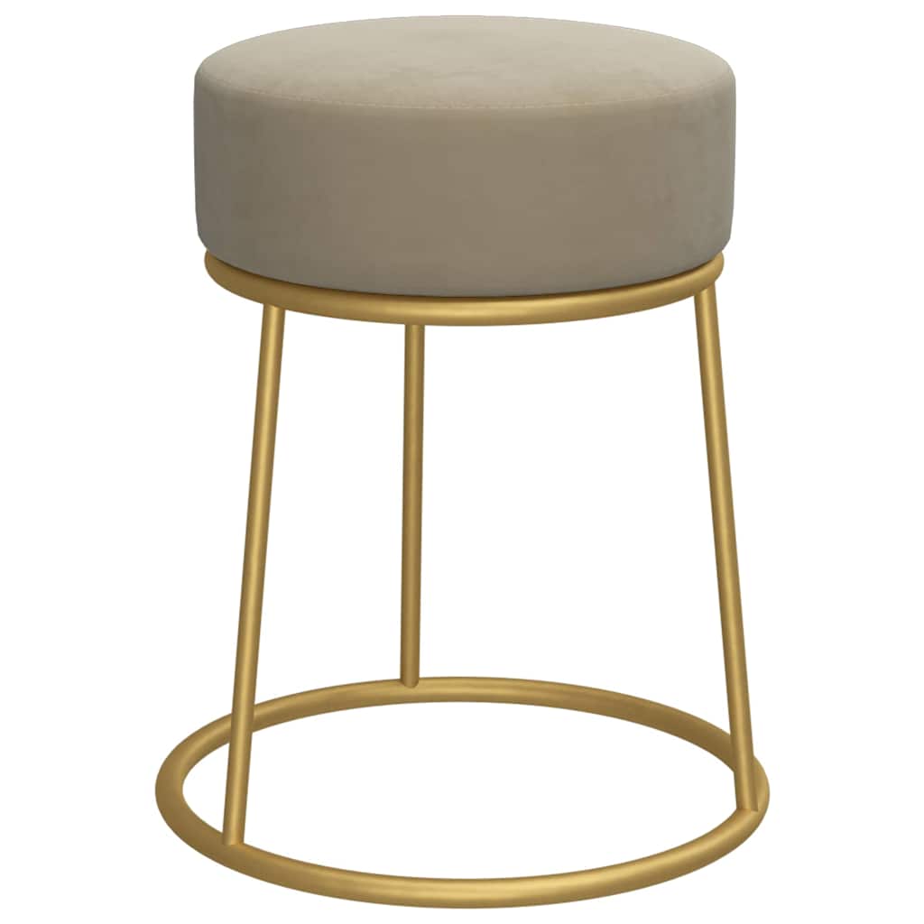 Vidaxl hocker rond fluweel donkergrijs