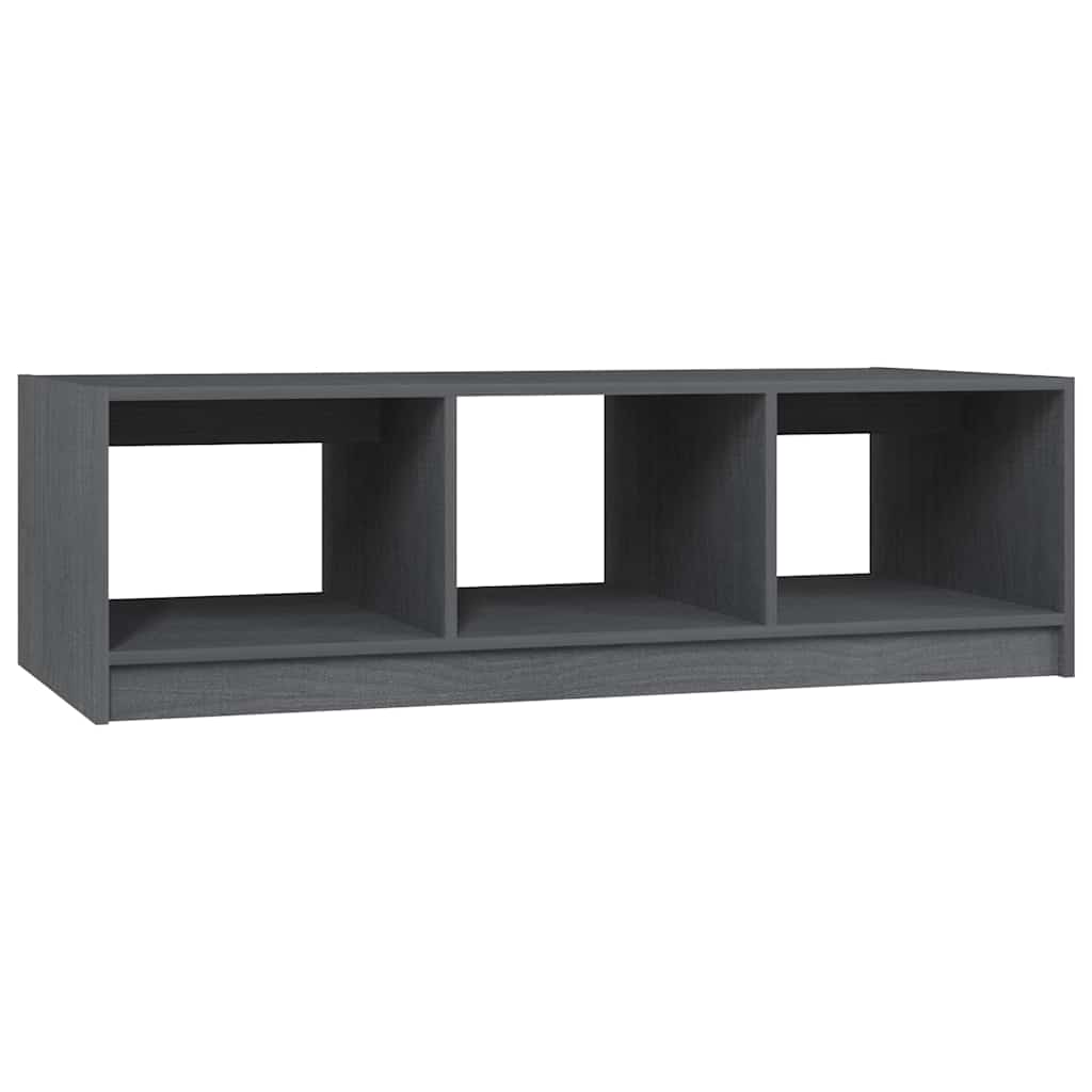 Vidaxl salontafel 110x50x34 cm massief grenenhout grijs