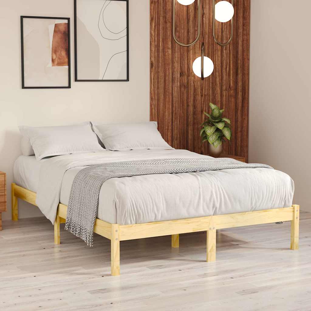 Vidaxl bedframe massief grenenhout 140x200 cm
