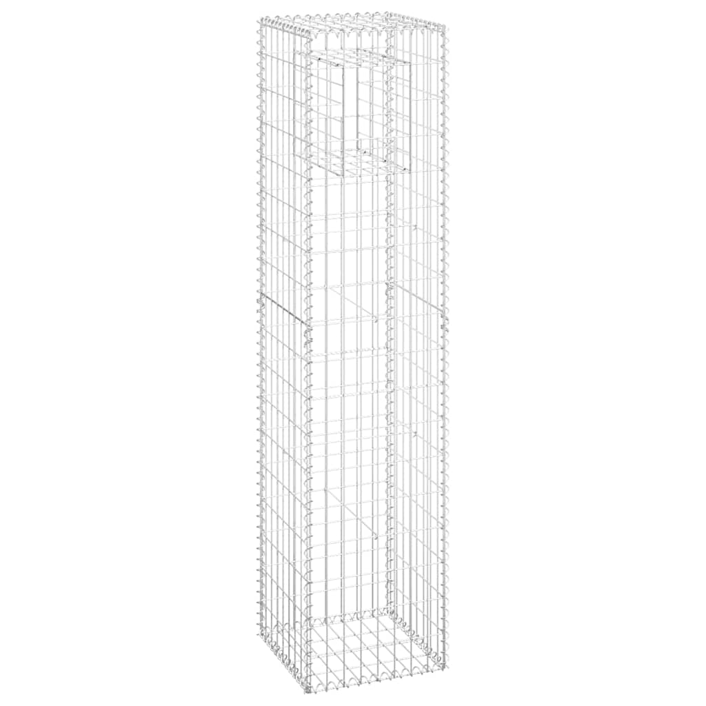 Poteau de gabion Vidaxx 40x40x180 cm en fer