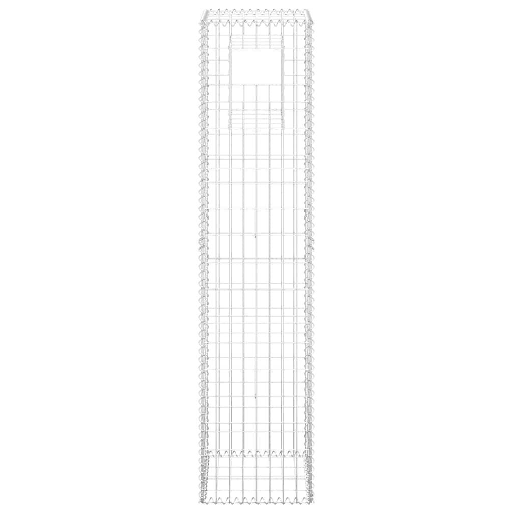 Poteau de gabion Vidaxx 40x40x180 cm en fer