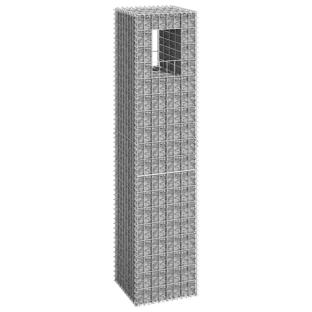 Poteau de gabion Vidaxx 40x40x180 cm en fer