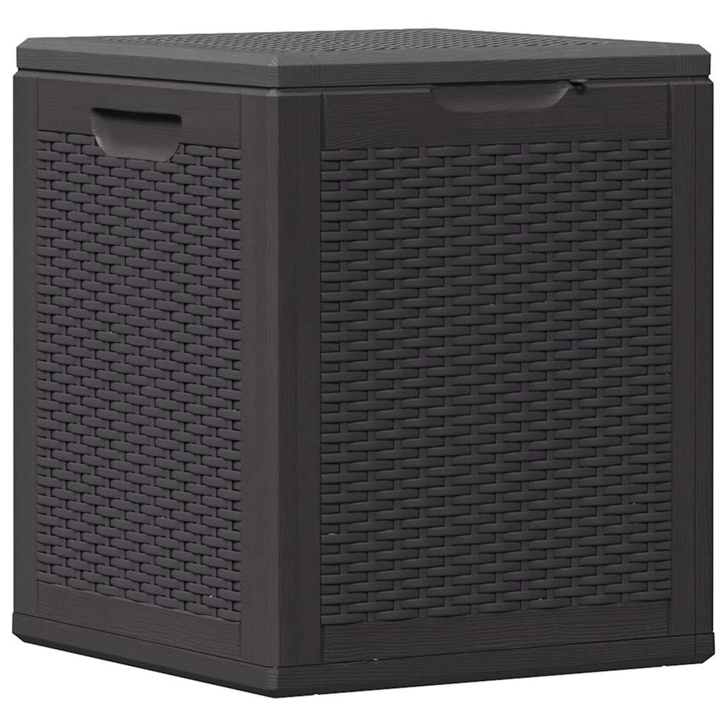 Vidaxl tuinbox 90 l pp rattan zwart