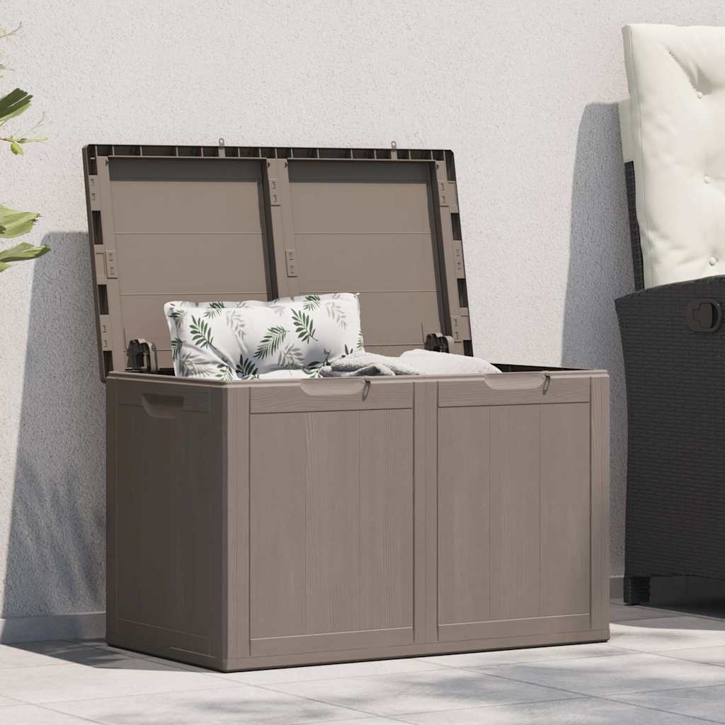 Vidaxl tuinbox 180 l pp houtlook bruin