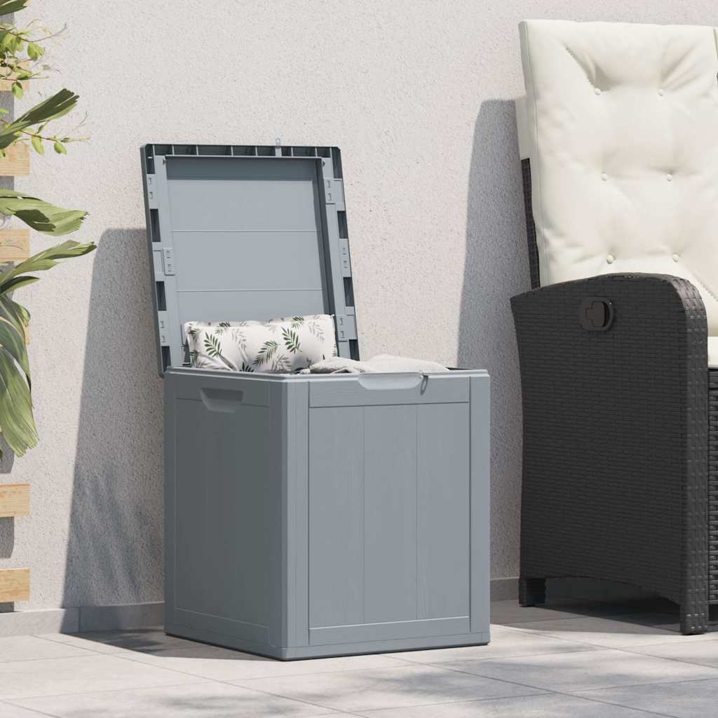 Vidaxl tuinbox 90 l pp houtlook grijs