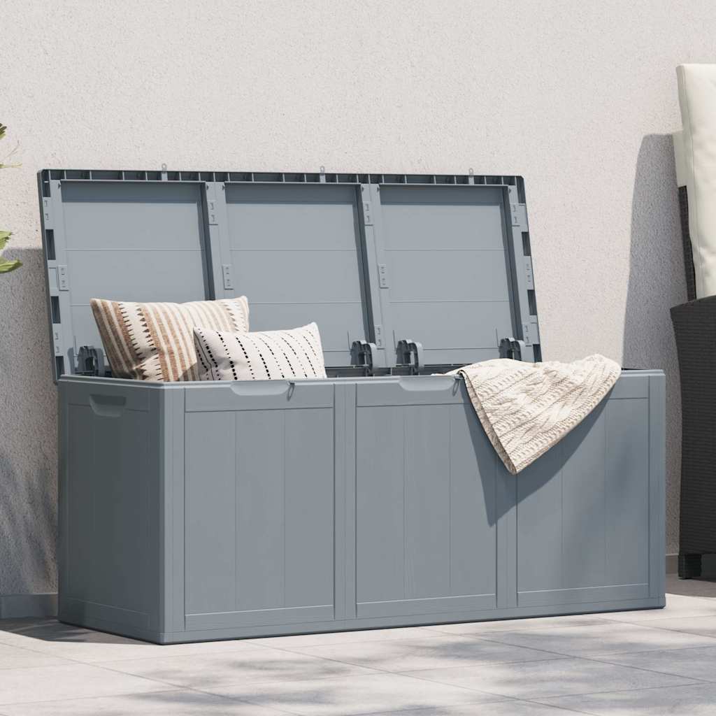 Vidaxl tuinbox 270 l pp houtlook grijs