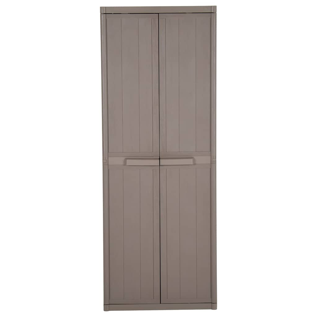 Vidaxl tuinkast 65x45x172 cm polypropyleen hout-look bruin