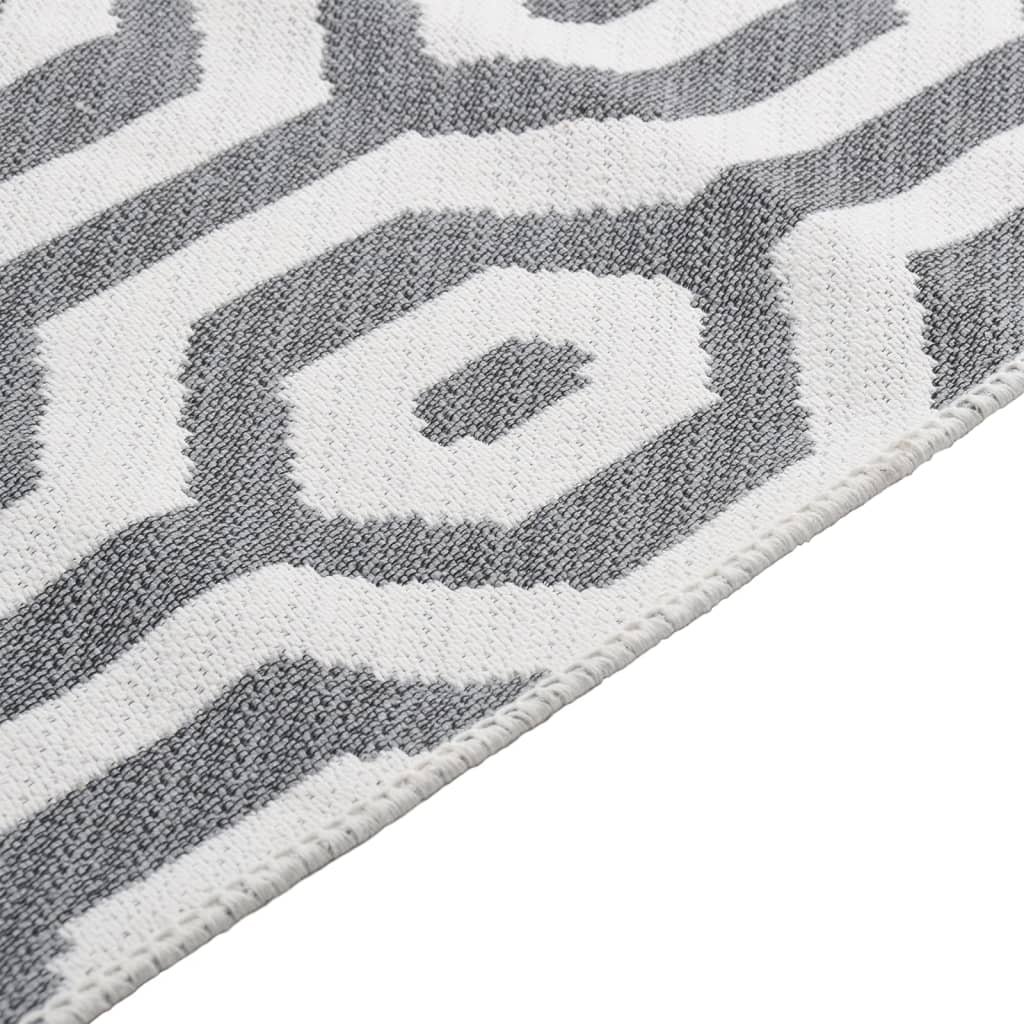 Vidaxl tapis 80x150 cm Coton gris