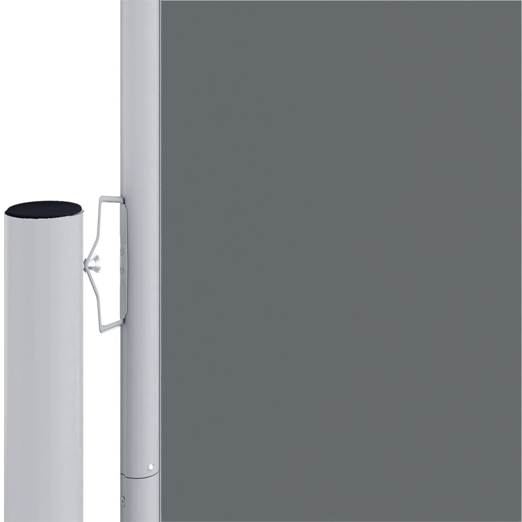 Pare-brise Vidaxl extensible 200x1200 cm anthracite -colored