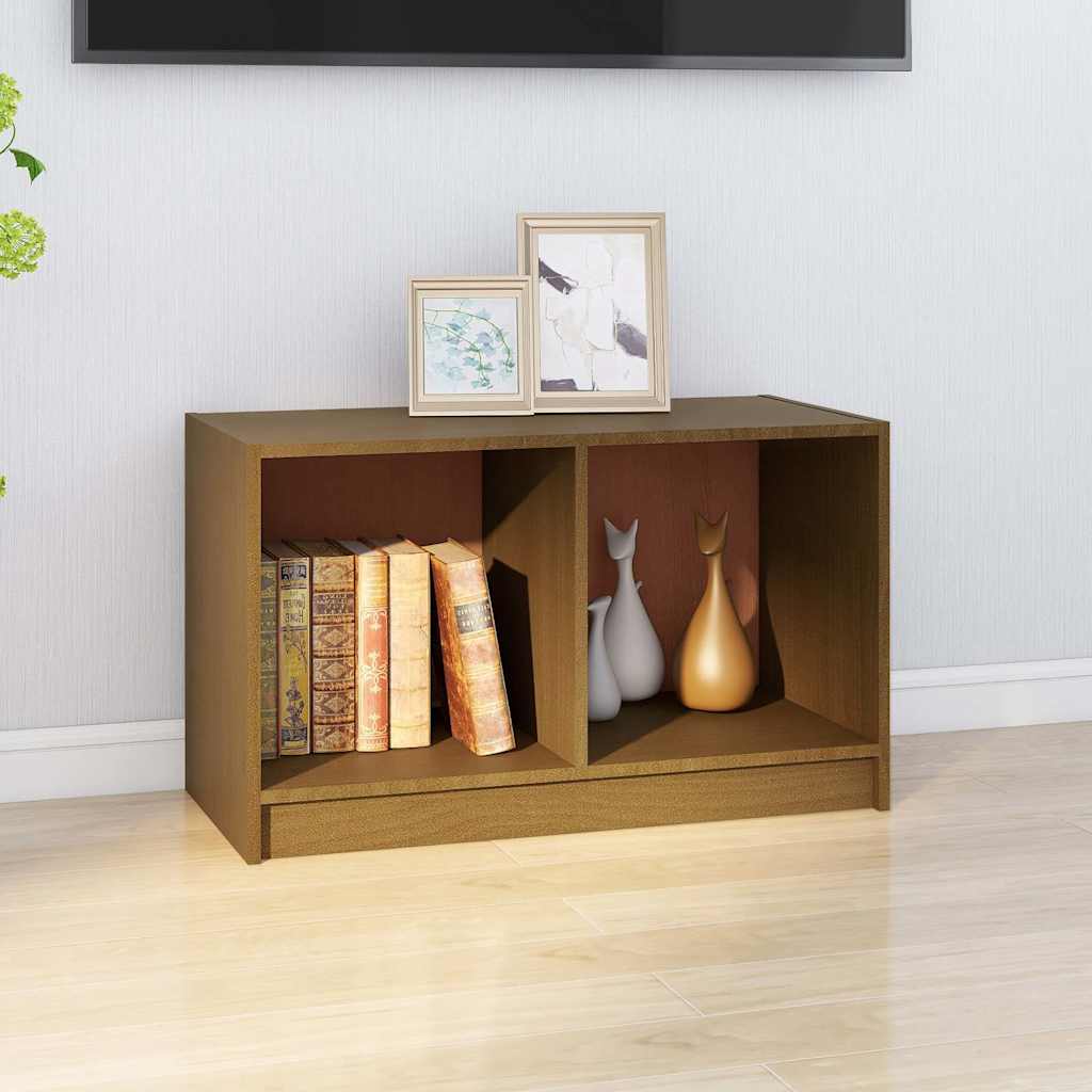 Vidaxl tv-meubel 70x33x42 cm massief grenenhout honingbruin