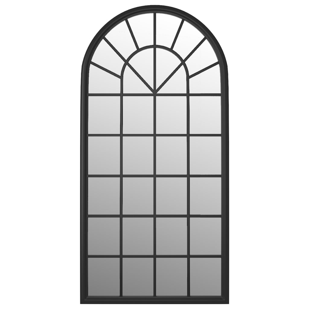 VidaXL miroir 90x45 cm fer noir