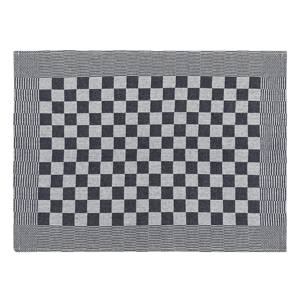Vidaxl Cuisine Cloths 10 ST 50x70 cm Coton noir et blanc