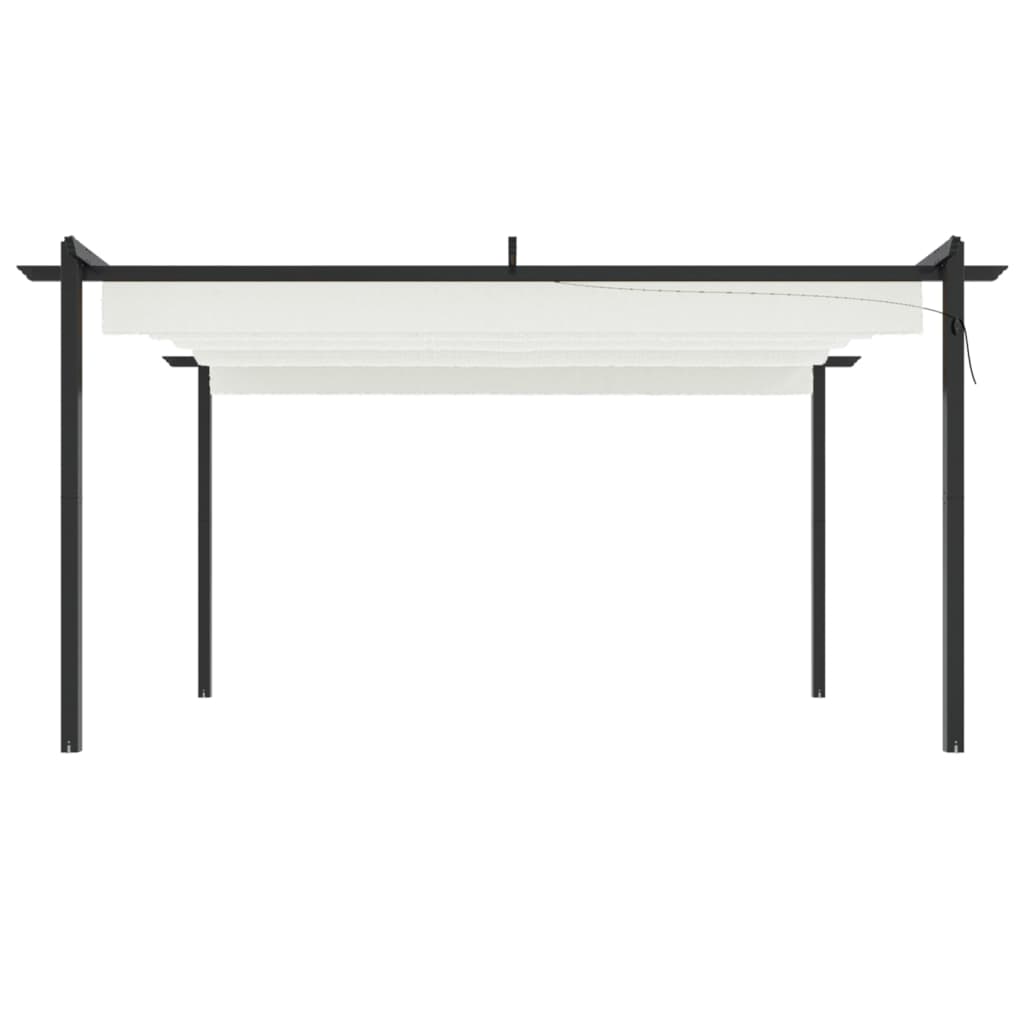 Vidaxl Garden Pracor avec toit extensible 4x3 M CRAME COLORED