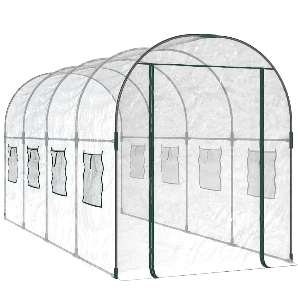 Serre de jardin Vidaxx 160x400x190 cm PVC et acier thermolaqué transparent