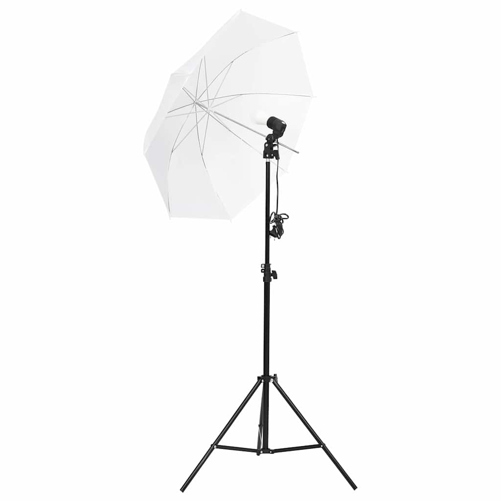 Kit de studio photo Vidaxxl avec kit d'éclairage, fond et réflecteur