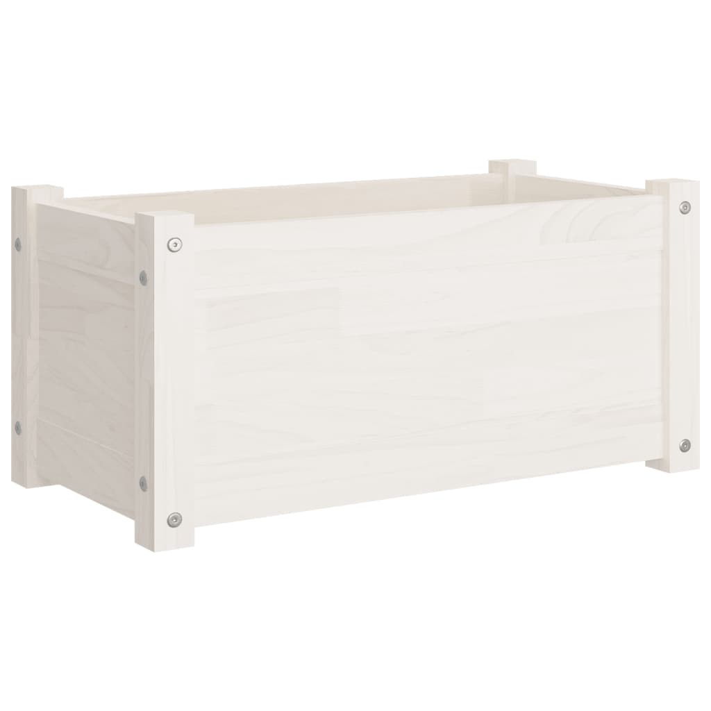 Vidaxl Planning Box 60x31x31 cm Pine solide blanc