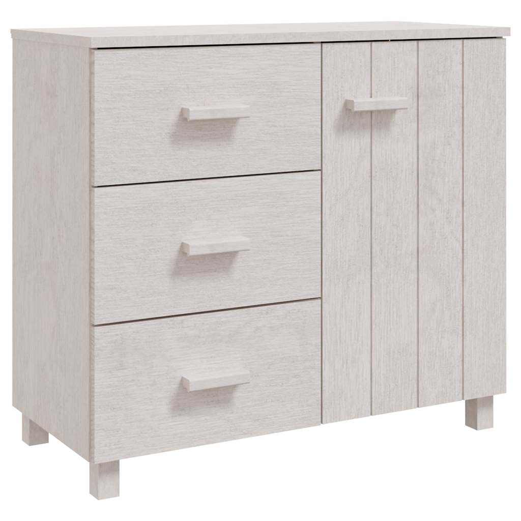 Vidaxl dressoir hamar 90x40x80 cm massief grenenhout wit