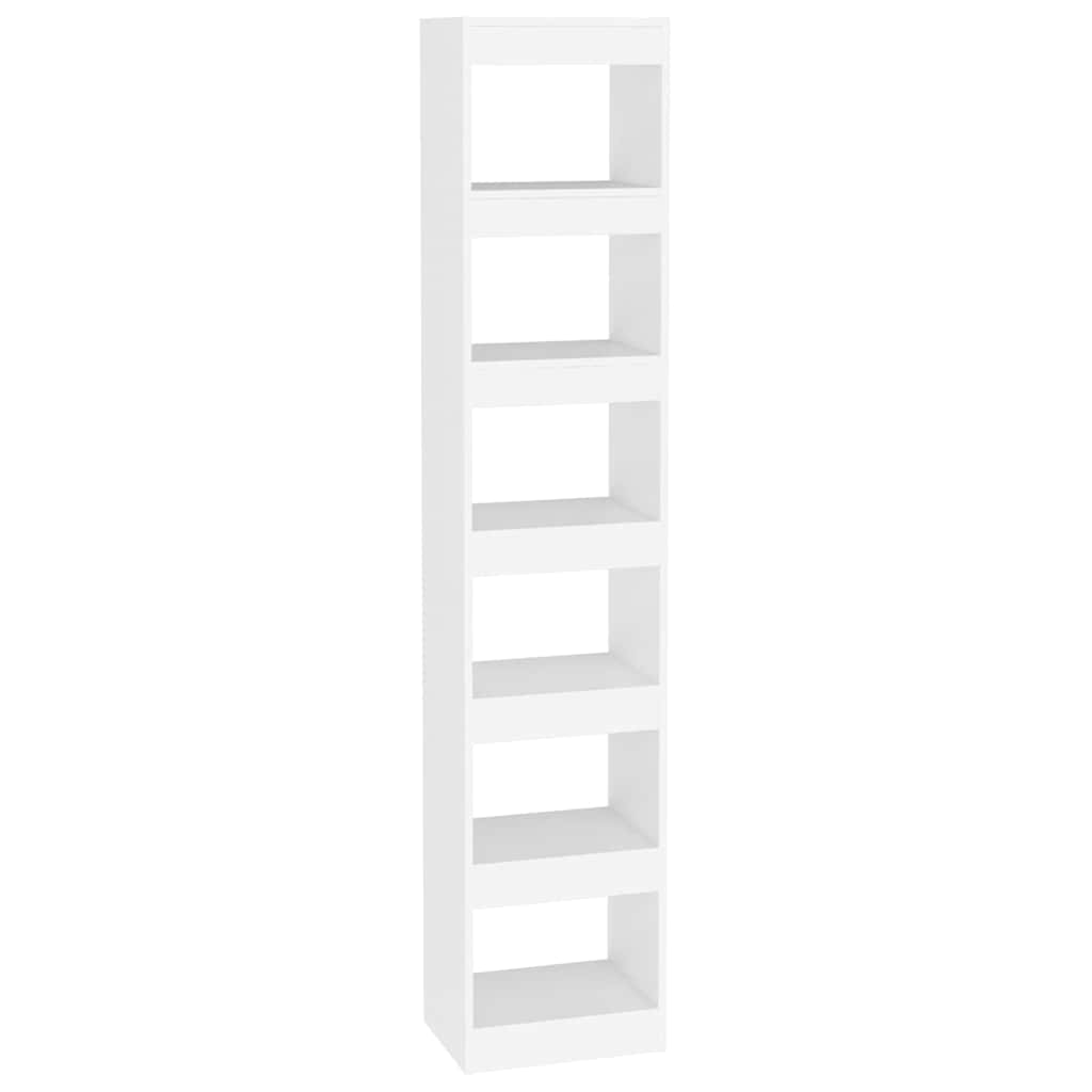 Vidaxl boekenkast kamerscherm 40x30x198 cm wit