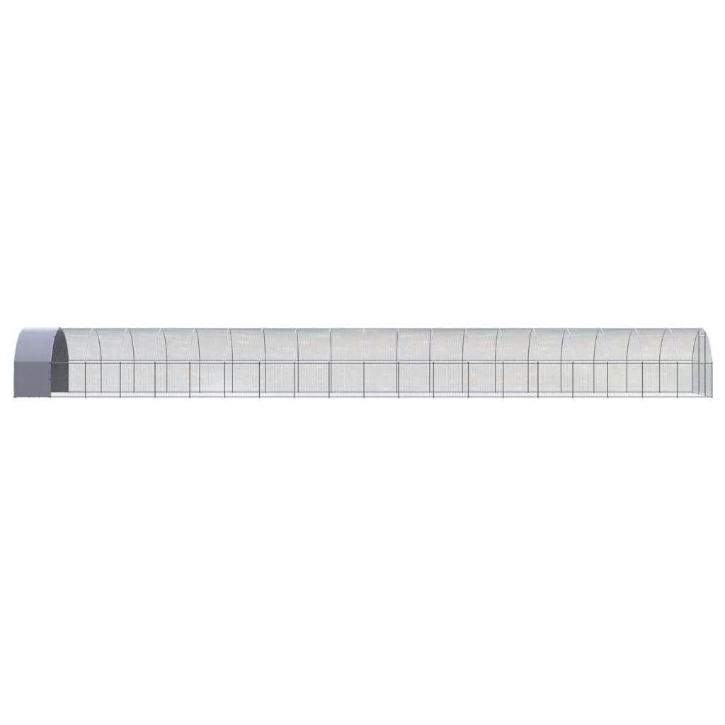 VidaXL Poulailler 3x20x2 m en acier galvanisé