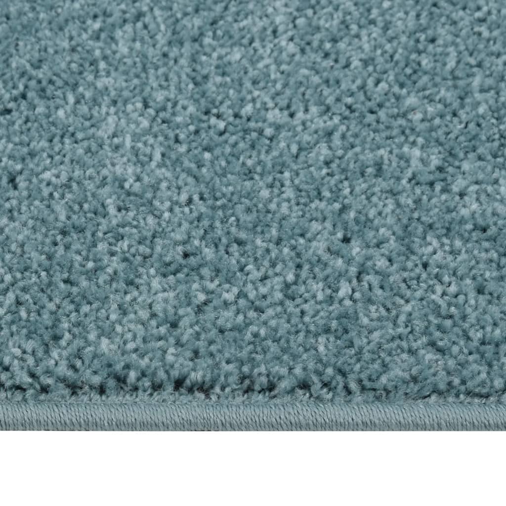 Vidaxl tapis kortpolig 120x170 cm bleu