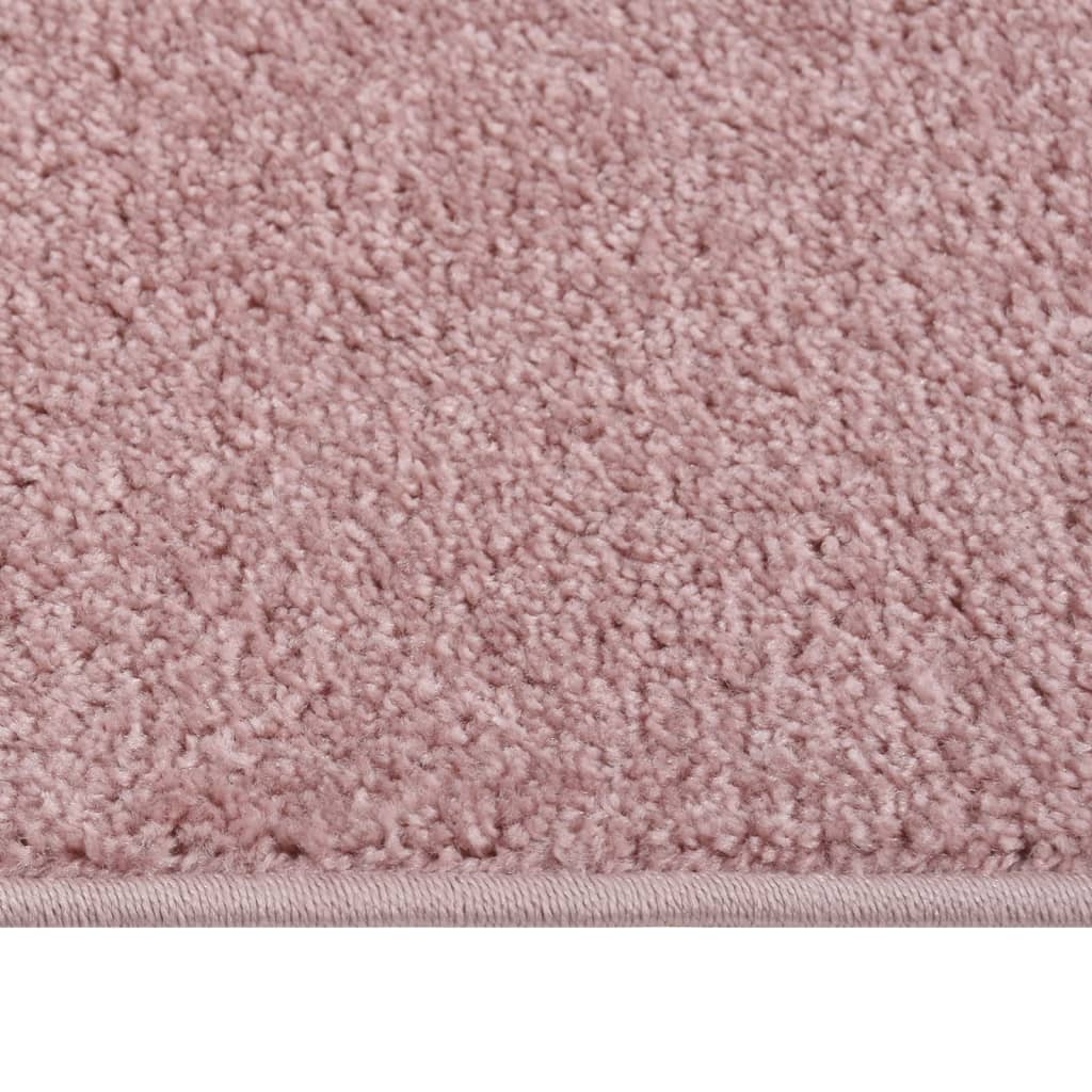 Vidaxl tapis kortpolig 80x150 cm rose