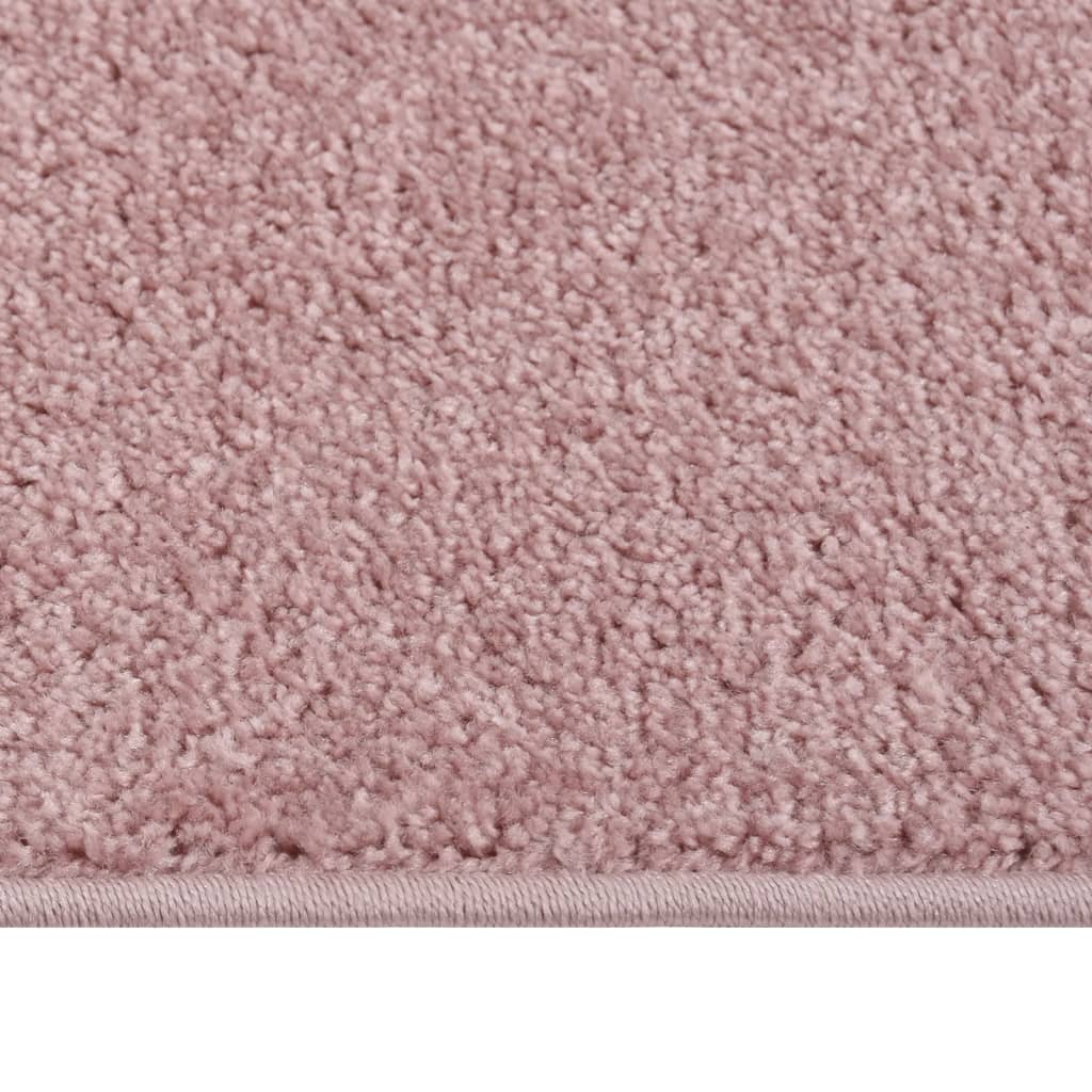 Vidaxl tapis kortpolig 140x200 cm rose