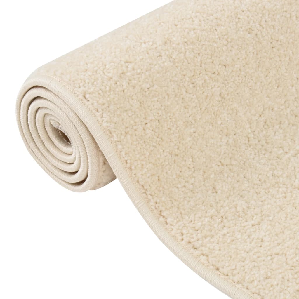 Vidaxl tapis kortpolig 240x340 cm crème -colored