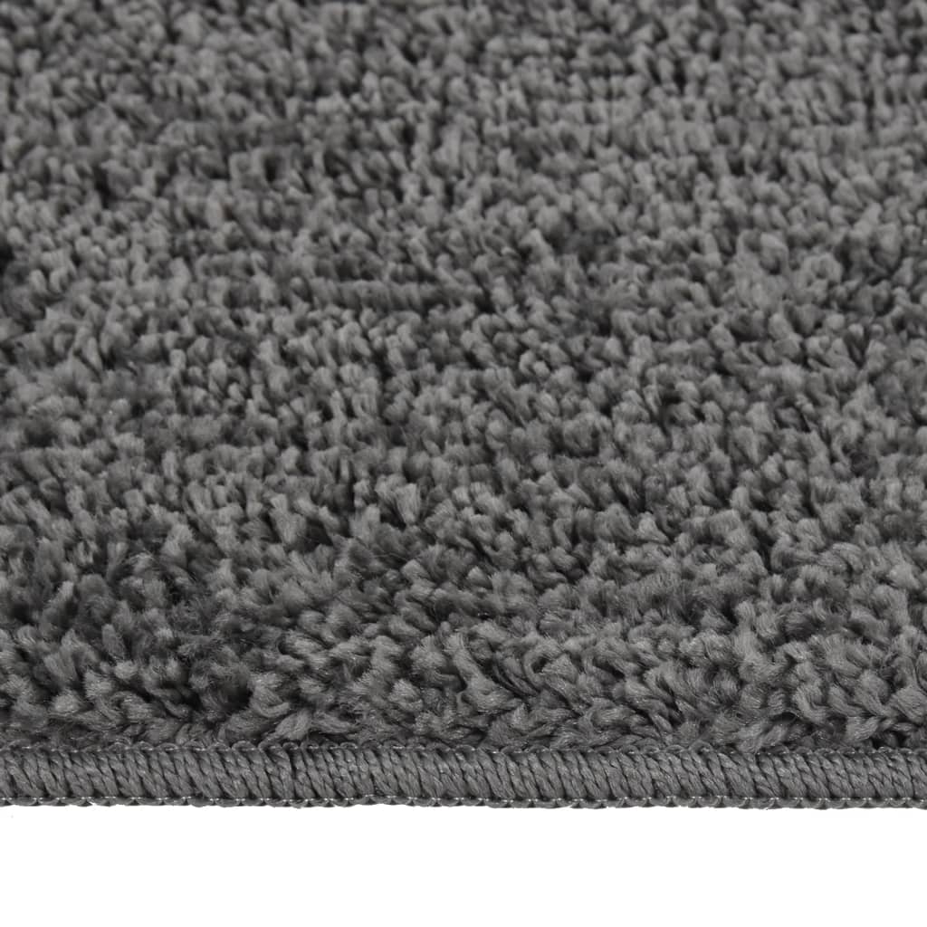 Tapis vidaxl Shaggy anti-glip 120x170 cm gris foncé
