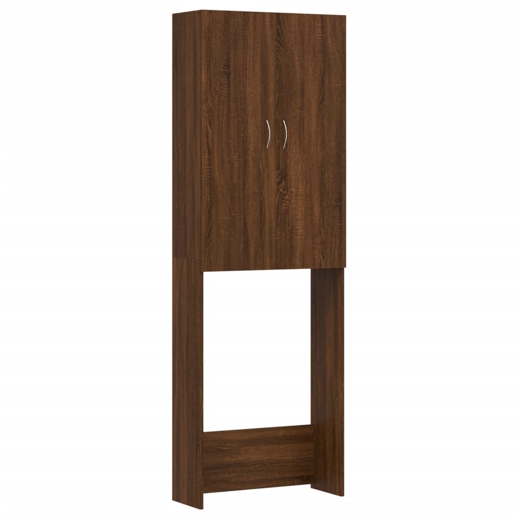 Vidaxl Washing Machine Armoire 64x25.5x190 cm Couleur de chêne brun