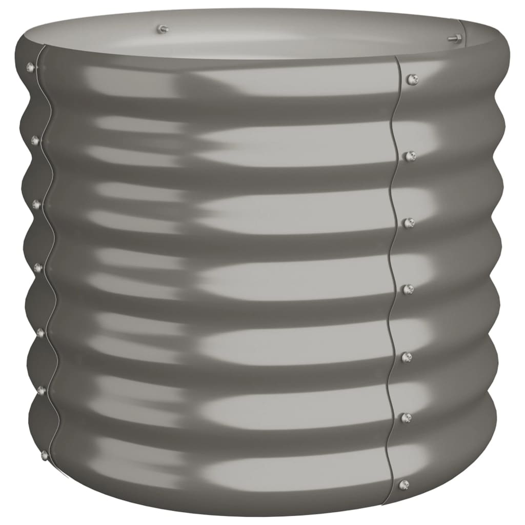 Vidaxx jardinière 40x40x36 cm acier galvanisé gris