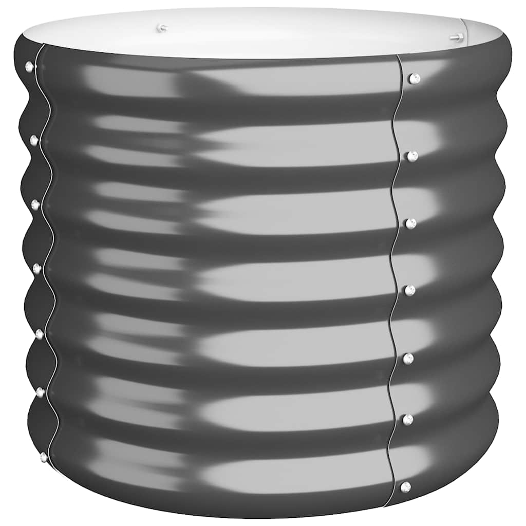 Jardinière Vidaxx 40x40x36 cm acier galvanisé anthracite
