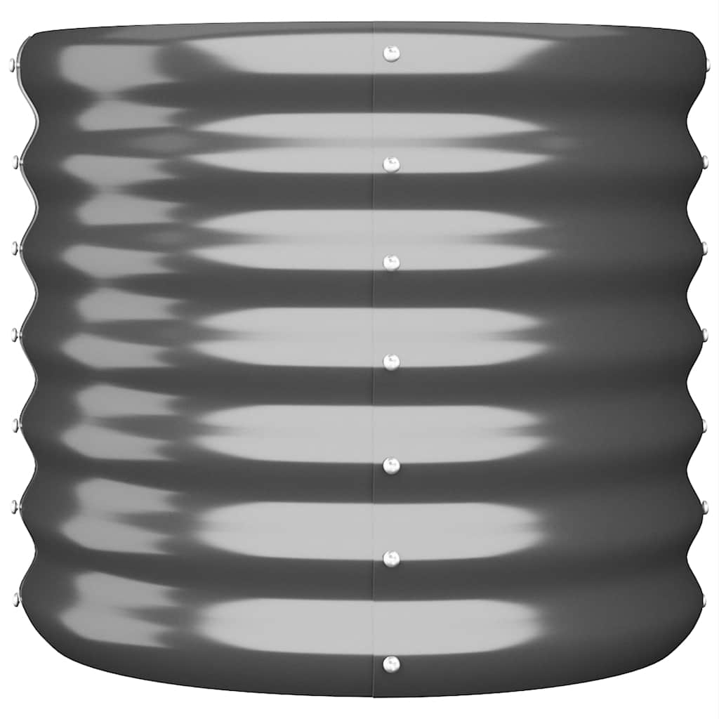Jardinière Vidaxx 40x40x36 cm acier galvanisé anthracite