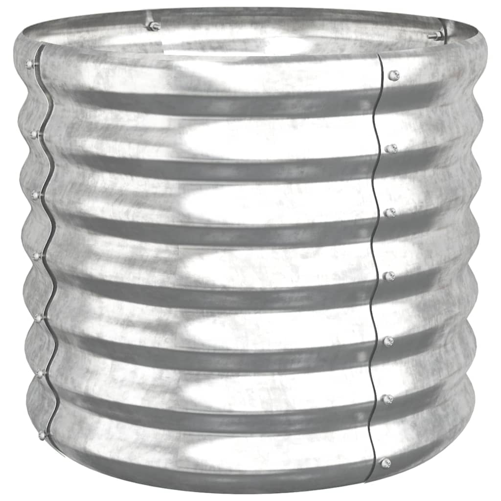 Jardinière Vidaxx 40x40x36 cm acier galvanisé couleur argent