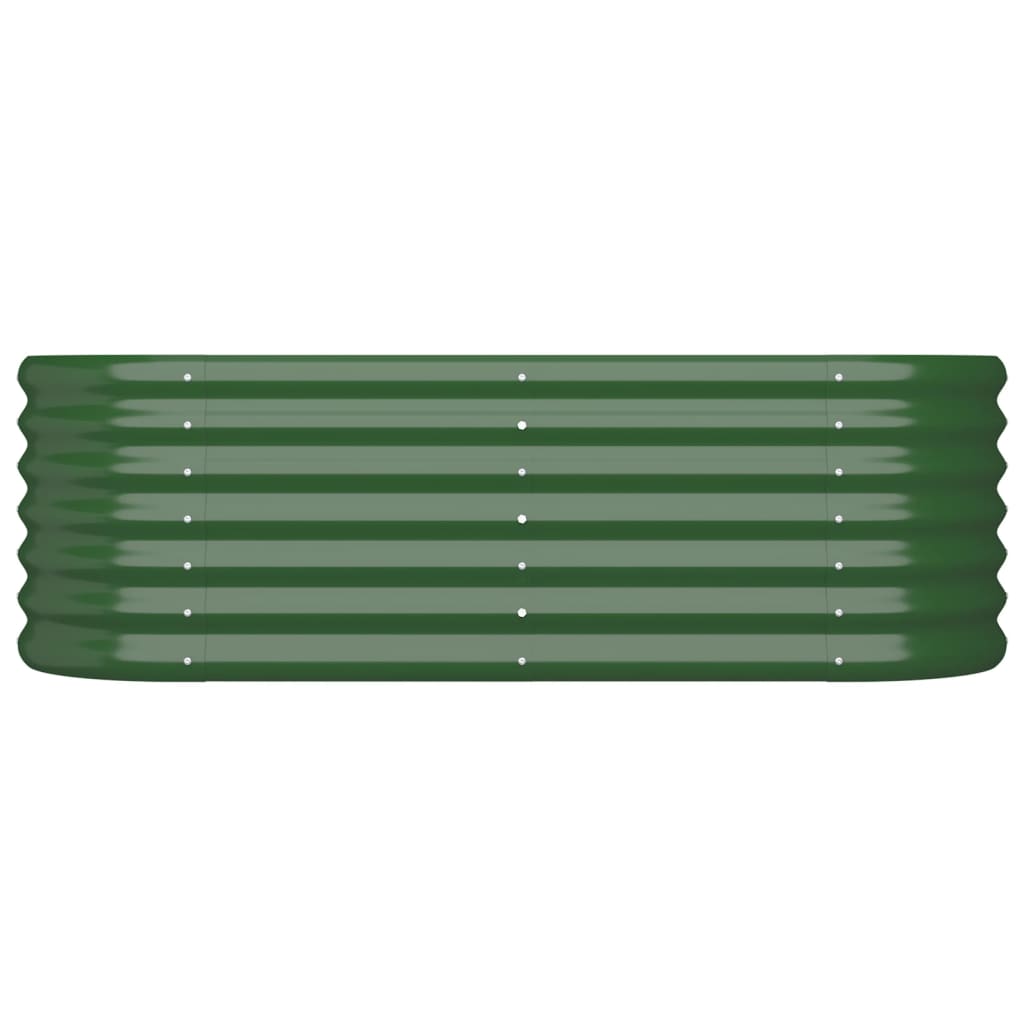 Vidaxl Planning Box 114x40x36 cm Galvanisé en acier vert
