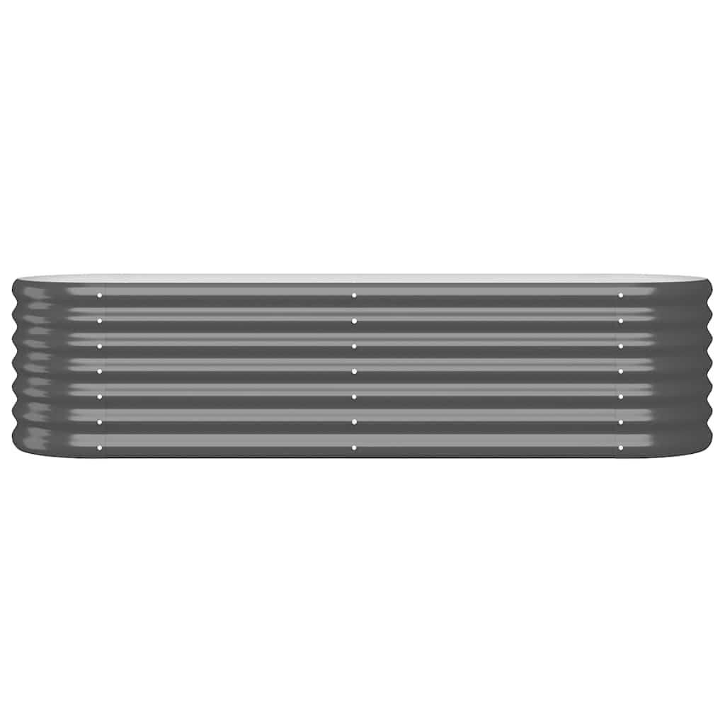 Vidaxl planteur 152x40x36 cm anthracite en acier galvanisé -colore