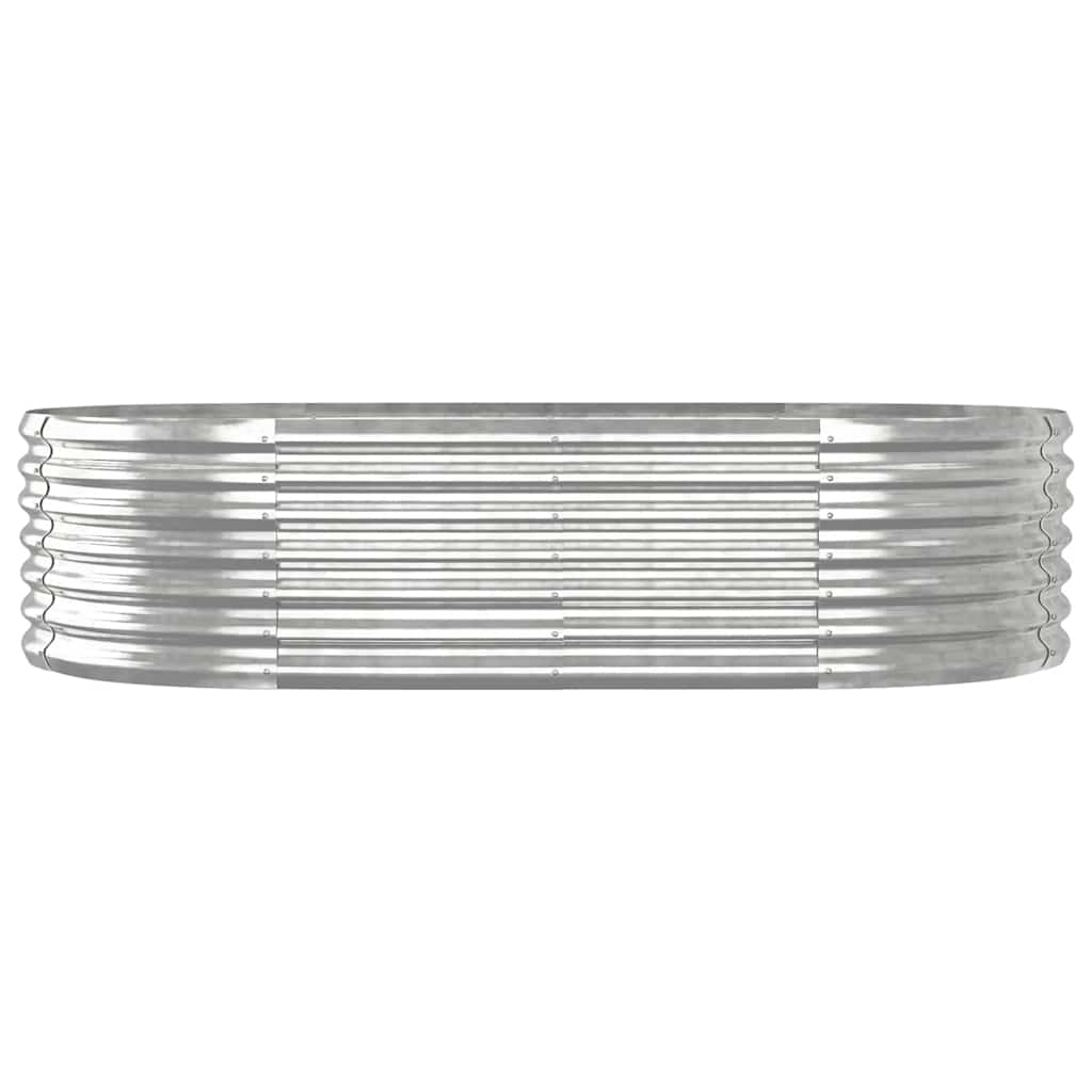 Jardinière Vidaxx 152x80x36 cm acier galvanisé couleur argent
