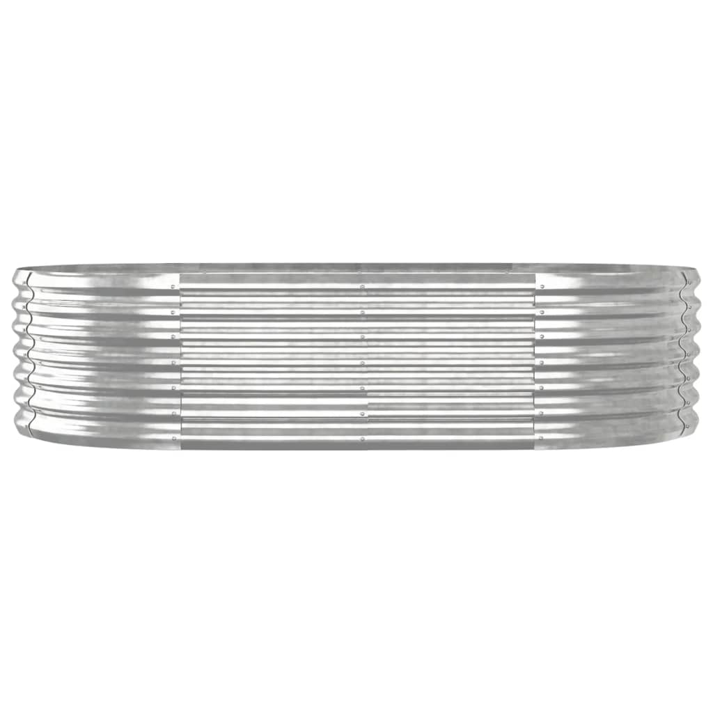 Vidaxl Planter 152x80x36 cm en poudre en acier en acier couleur