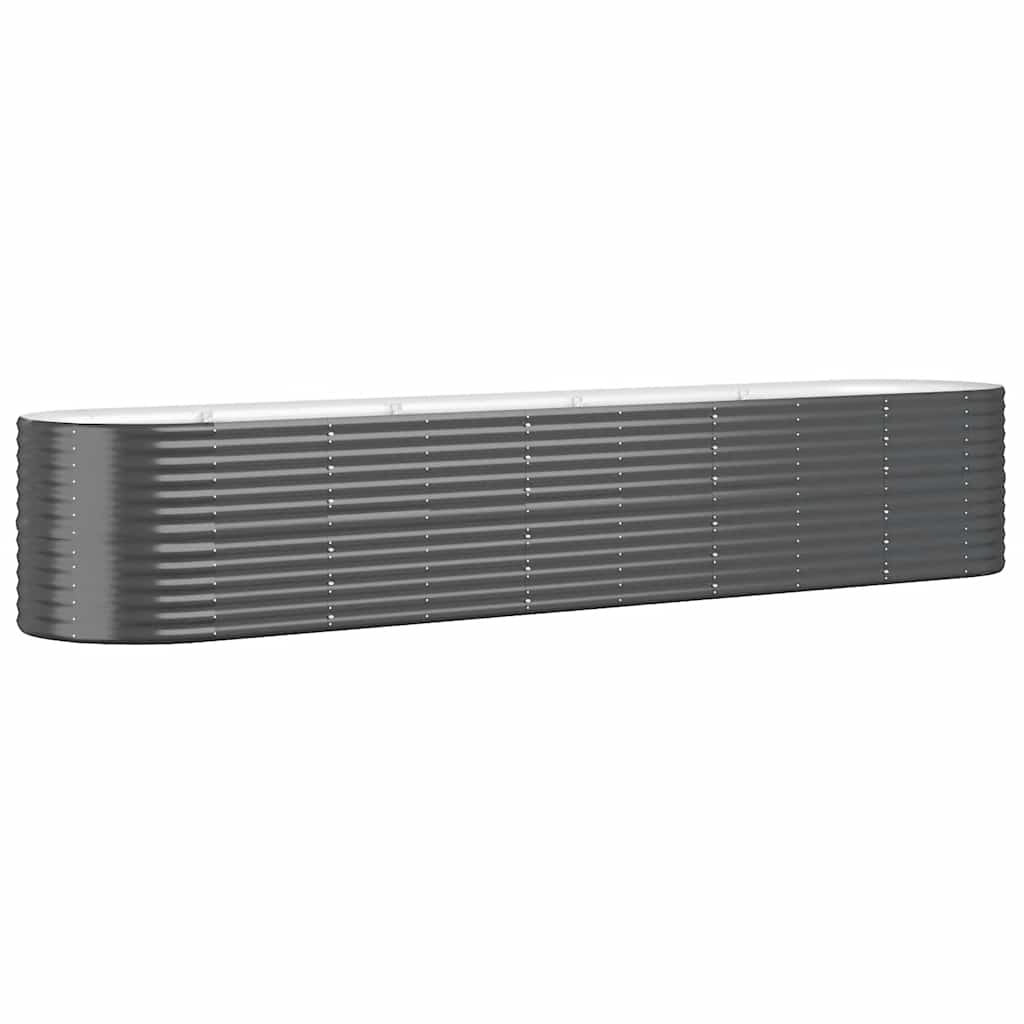 Jardinière Vidaxx 368x80x68 cm acier galvanisé anthracite