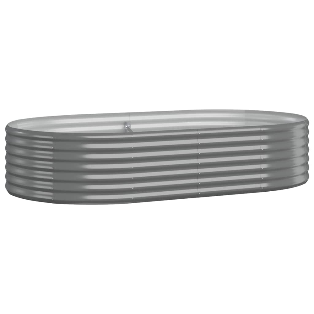Jardinière Vidaxx 175x100x36 cm gris acier peint par poudrage