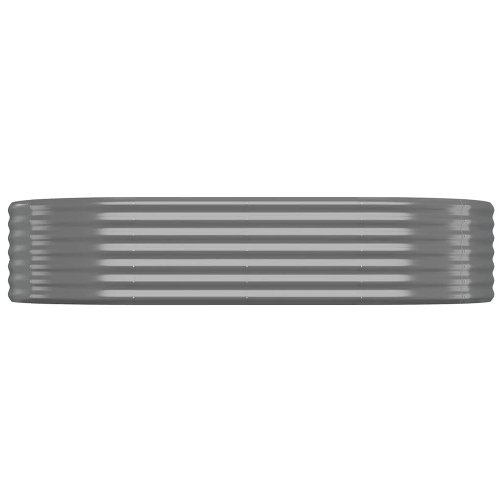 Jardinière Vidaxx 175x100x36 cm gris acier peint par poudrage