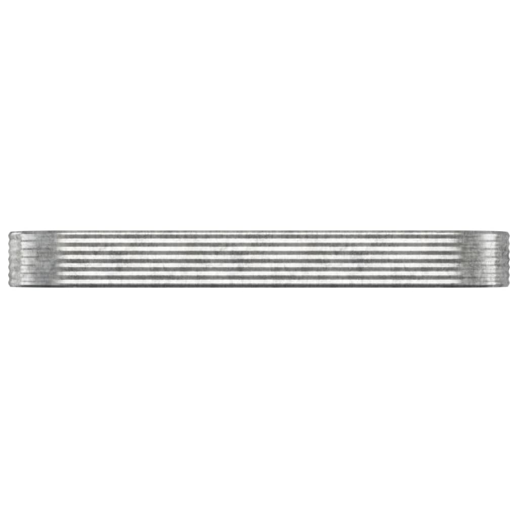 Jardinière Vidaxx 322x100x36 cm acier galvanisé couleur argent