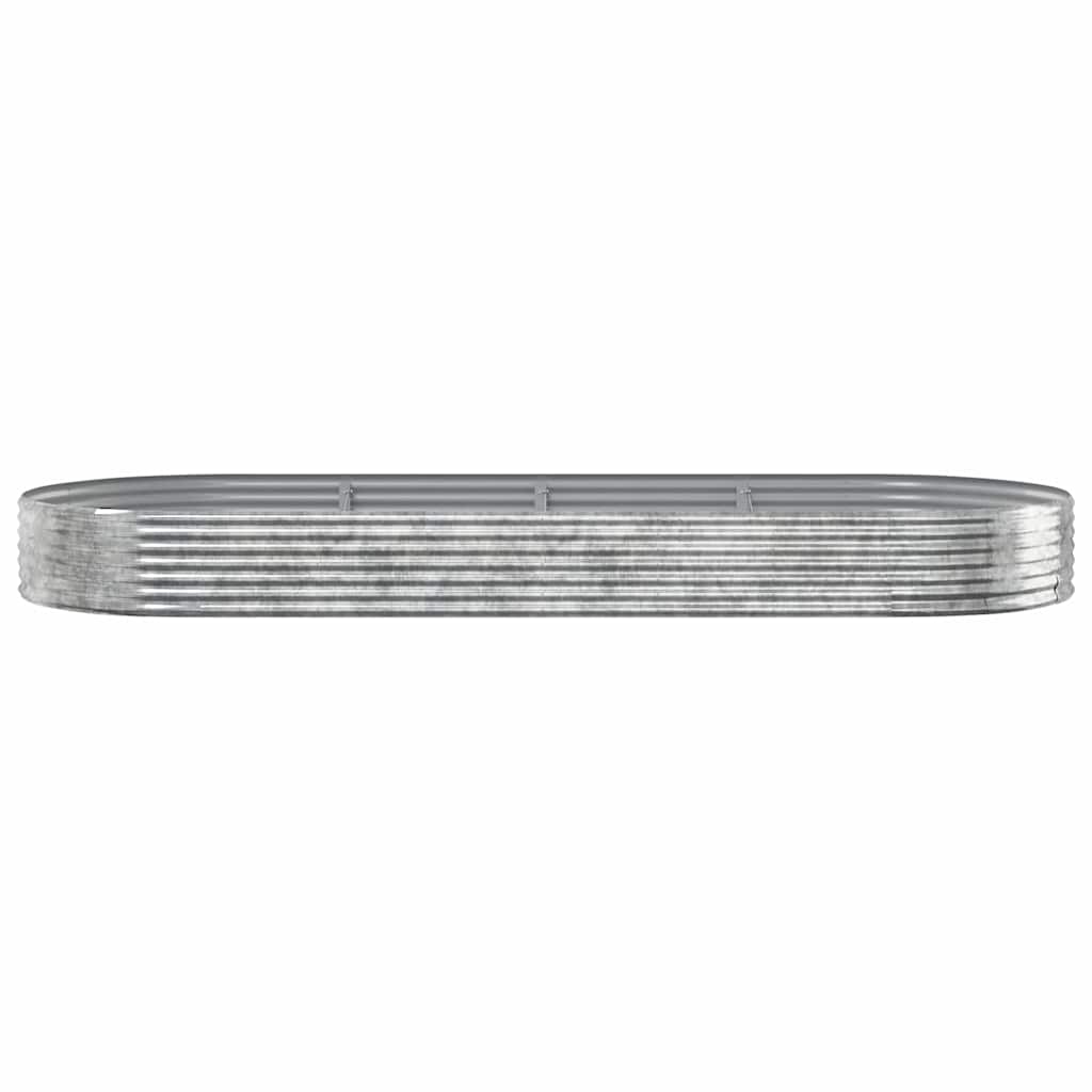 Jardinière Vidaxx 373x140x36 cm acier galvanisé couleur argent