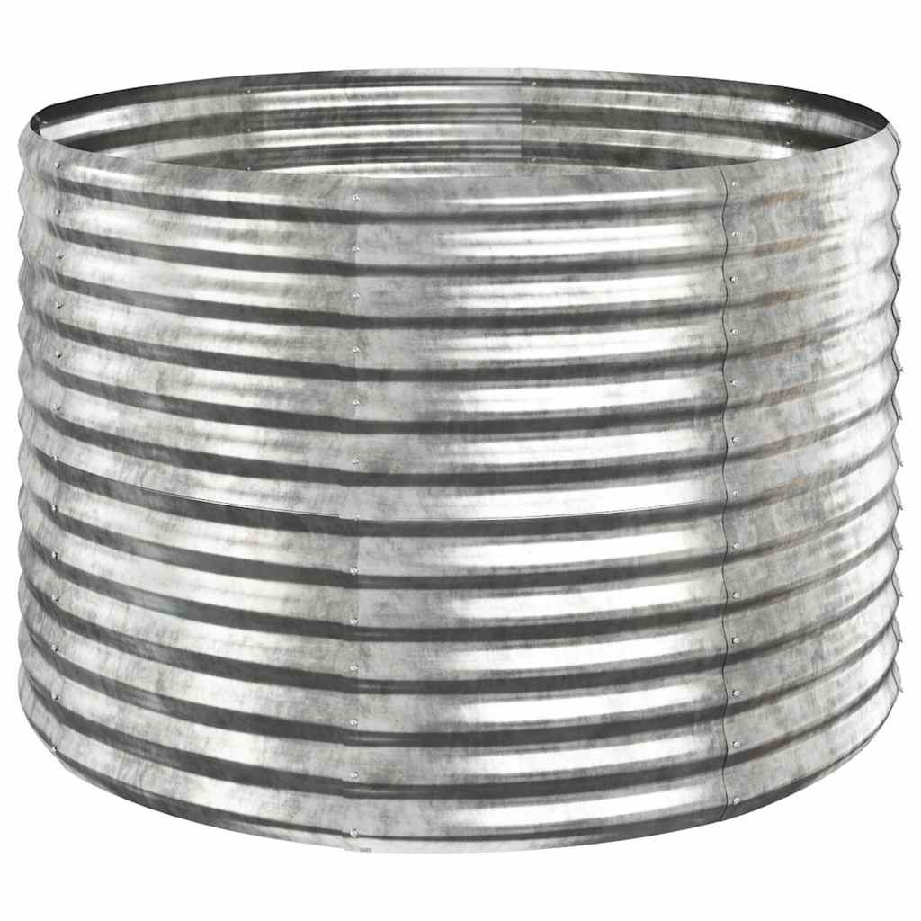 Vidaxx jardinière 100x100x68 cm acier galvanisé couleur argent