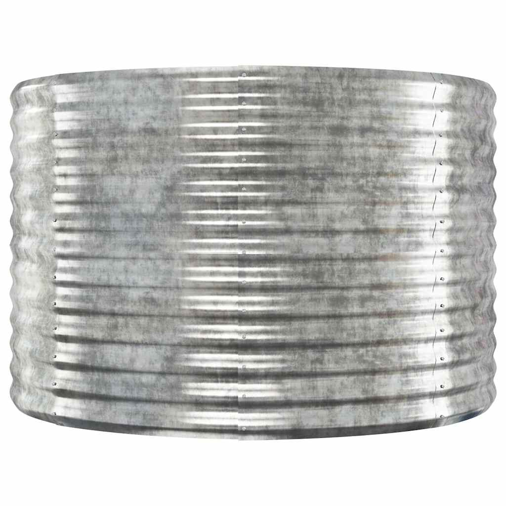 Vidaxx jardinière 100x100x68 cm acier galvanisé couleur argent