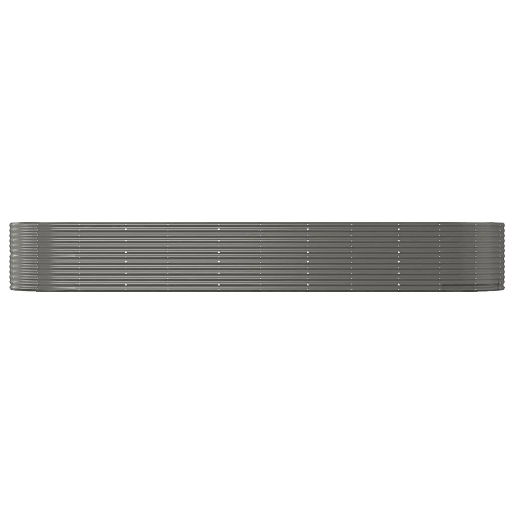 Boîte de planification Vidaxl 447X140X68 CM-POWER-POADED Grey