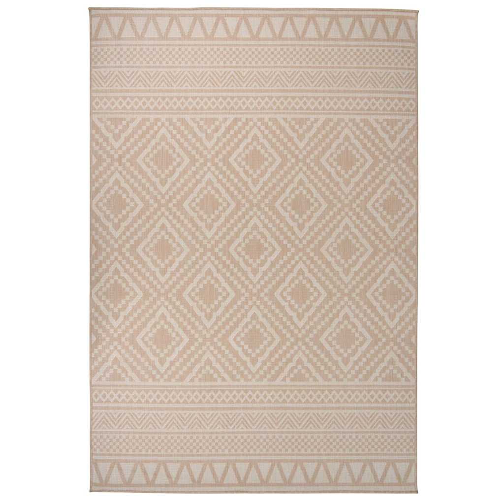 Vidaxl Tapis extérieur avec motif à plat 160x230 cm brun