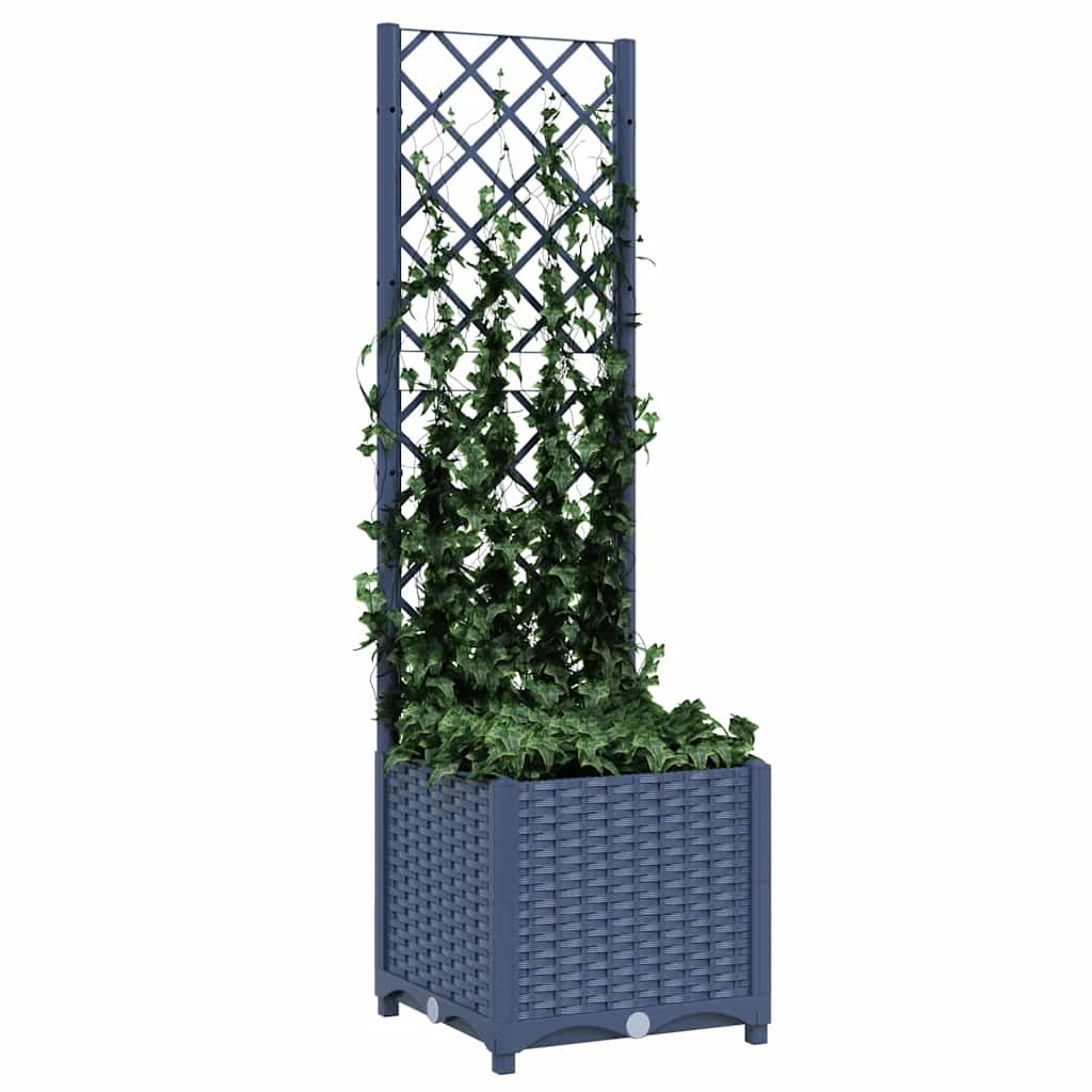 Vidaxl Plannet avec Trellis Blue Grey 40x40x136 cm pp