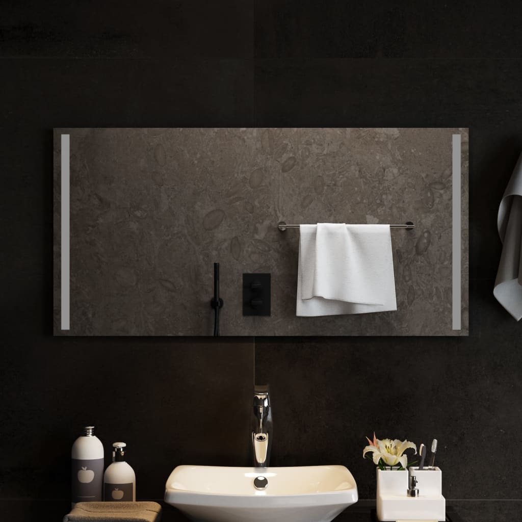 Miroir de salle de bain Vidaxl LED 100x50 cm