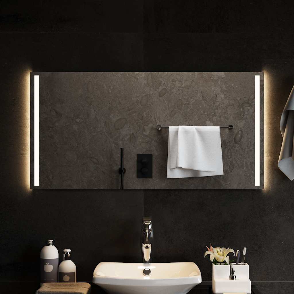 Miroir de salle de bain Vidaxl LED 100x50 cm